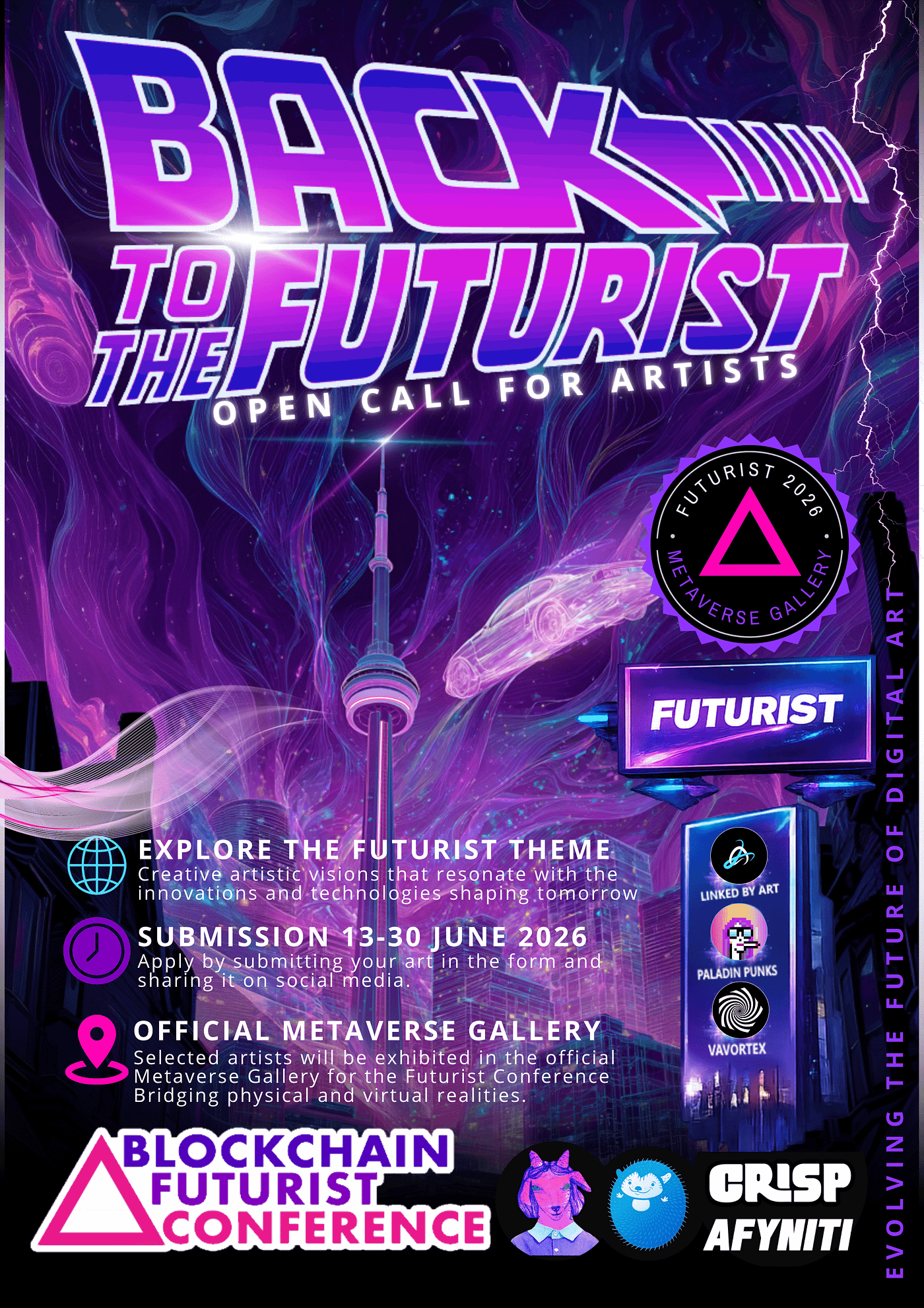 Exclusive Open Call for the Official Metaverse Gallery for the Futurist Conference in Toronto 21–22 July