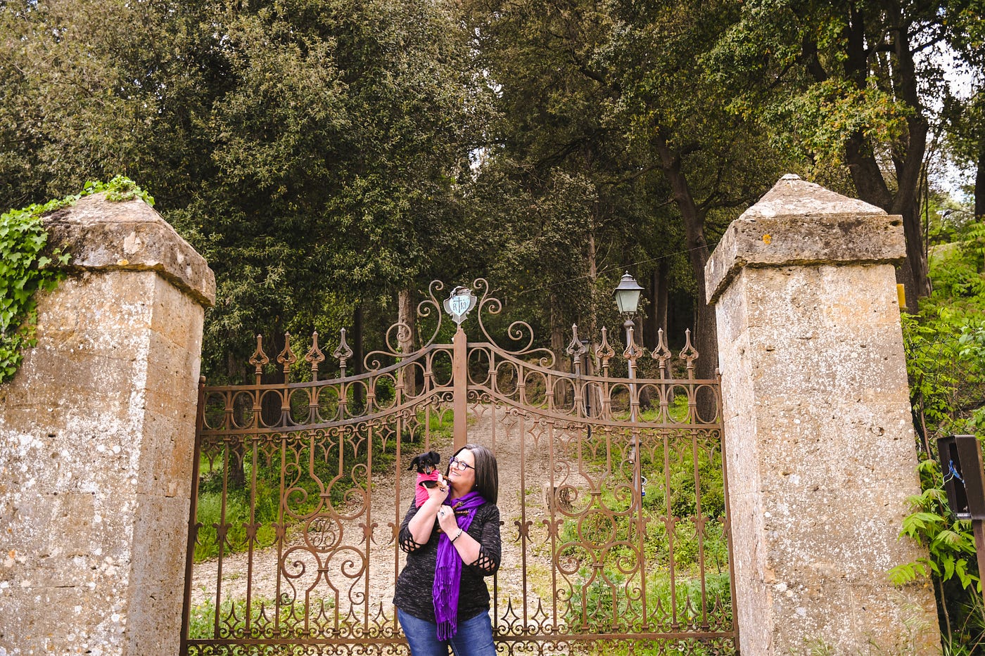 Hanging out in Tuscany with Talula