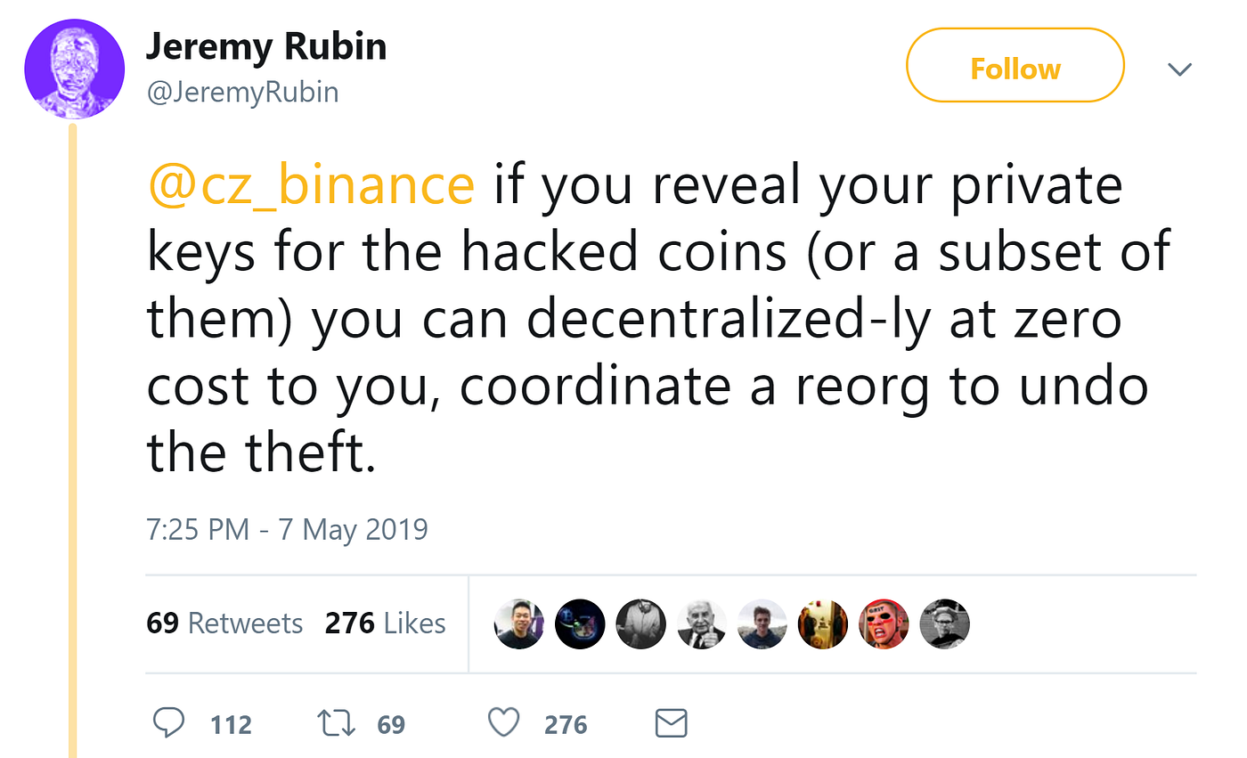 Reorg Scenarios: Binance Hack Edition | by Jimmy Song | Medium