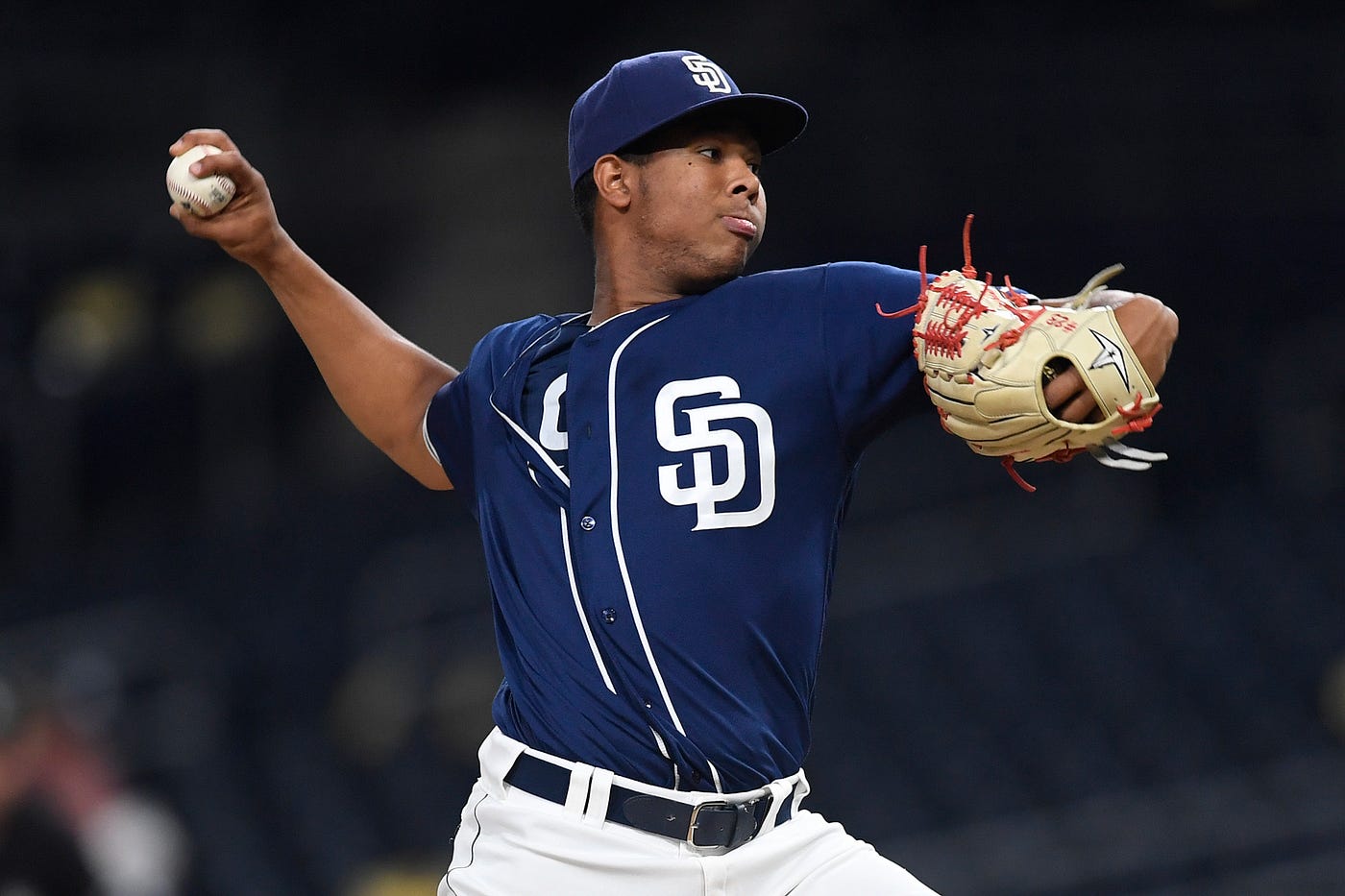 RHP Anderson Espinoza pitches during the Padres Futures Game