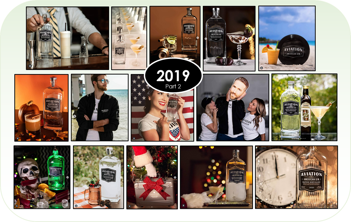 A compilation of the second half of Starkloff’s photography work during 2019 to promote Aviation Gin