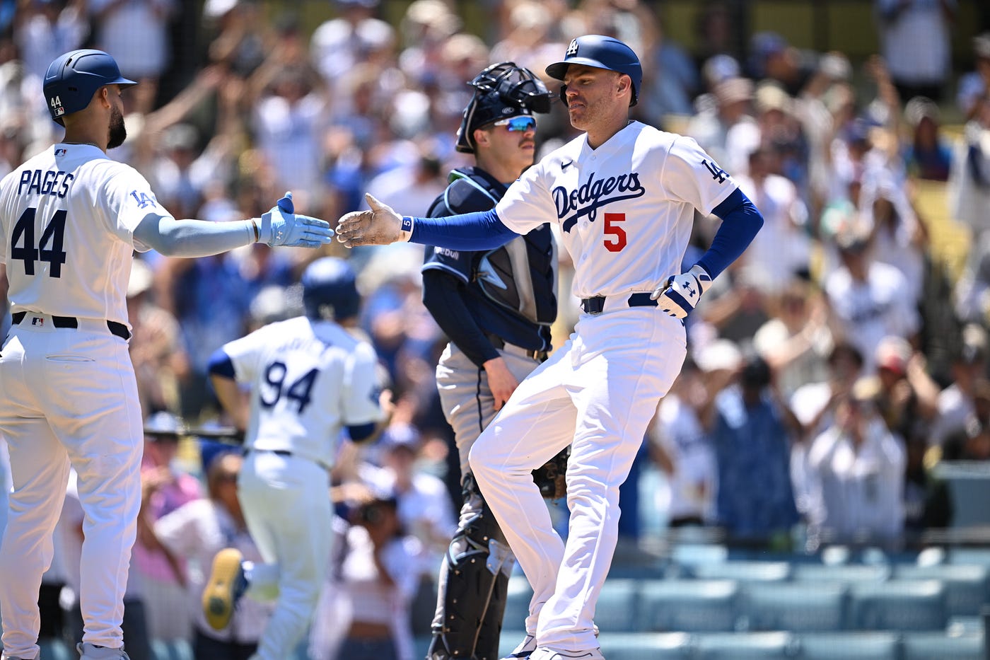 Freddie Freeman powers Dodgers past Rays for a series sweep