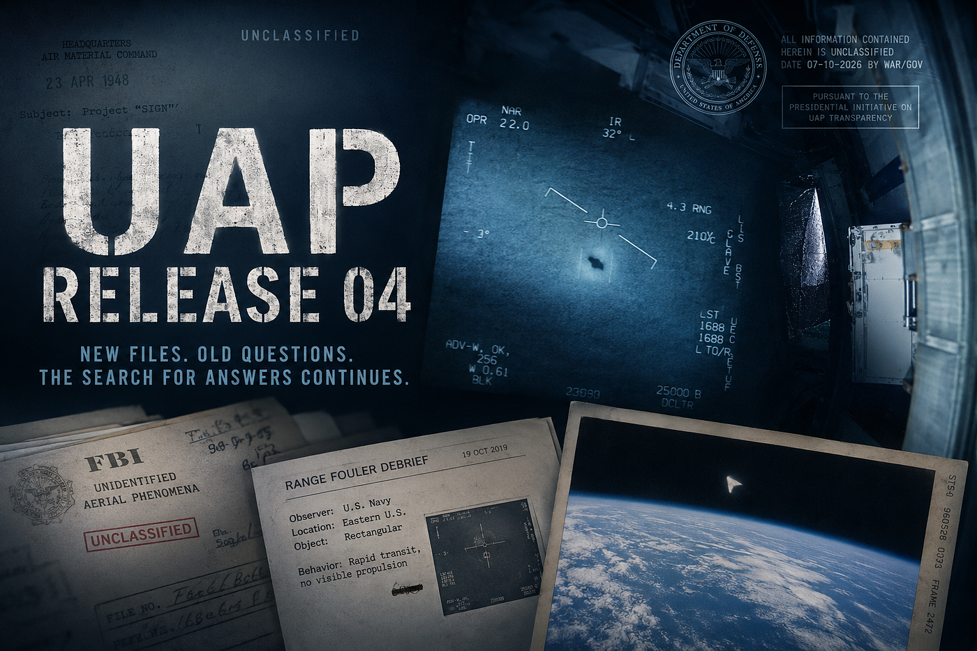 UAP Batch 4 Release: New Files, Old Questions