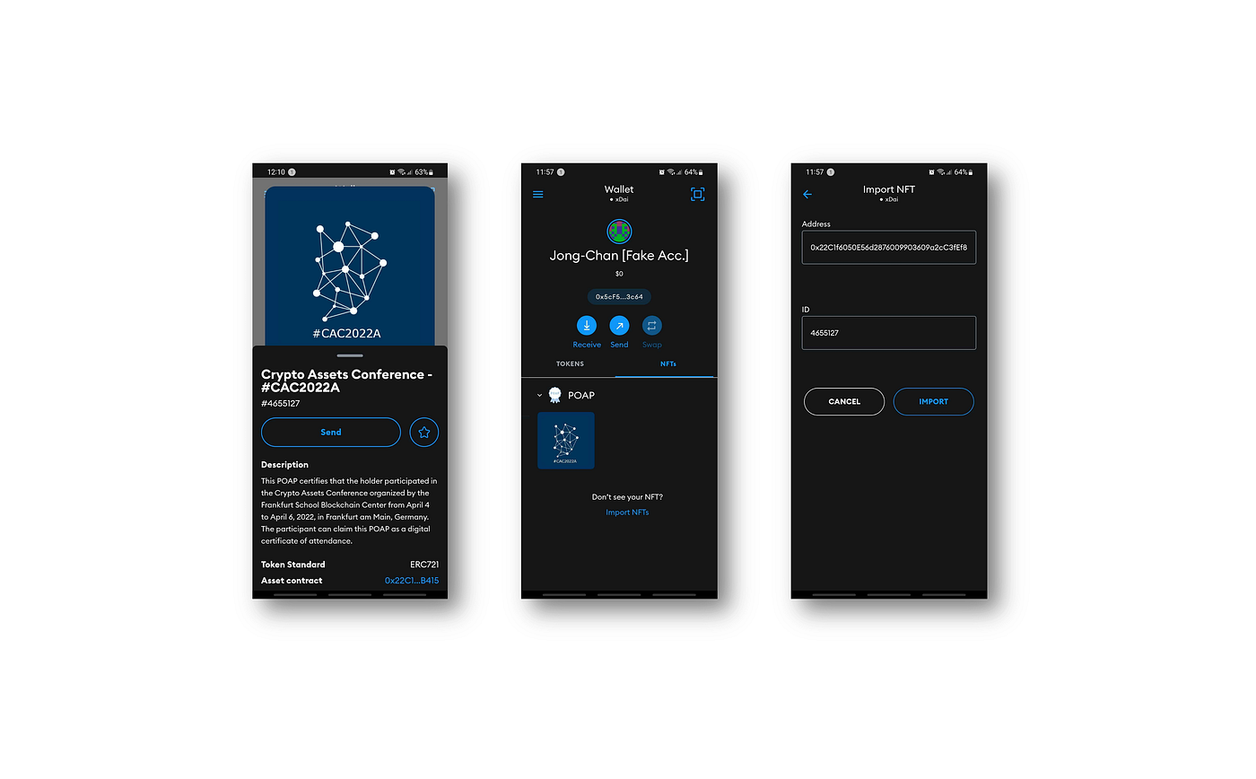 Attendance NFTs: How To Mint Your POAP NFT for the Attendance at the Crypto  Assets Conference (CAC) in 9 Steps | by Philipp Sandner | Medium