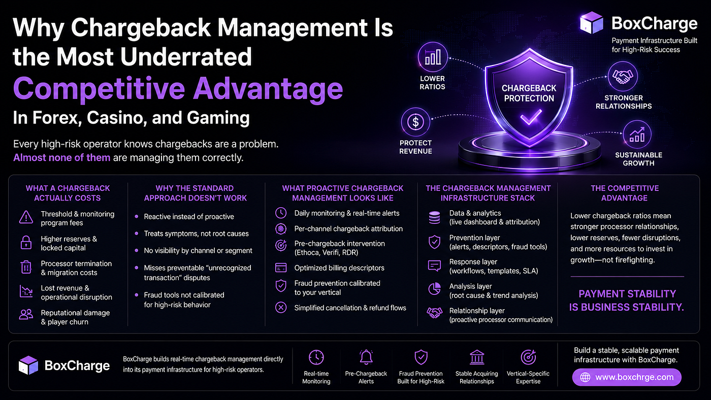 Why Chargeback Management Is the Most Underrated Competitive Advantage in Forex, Casino, and Gaming