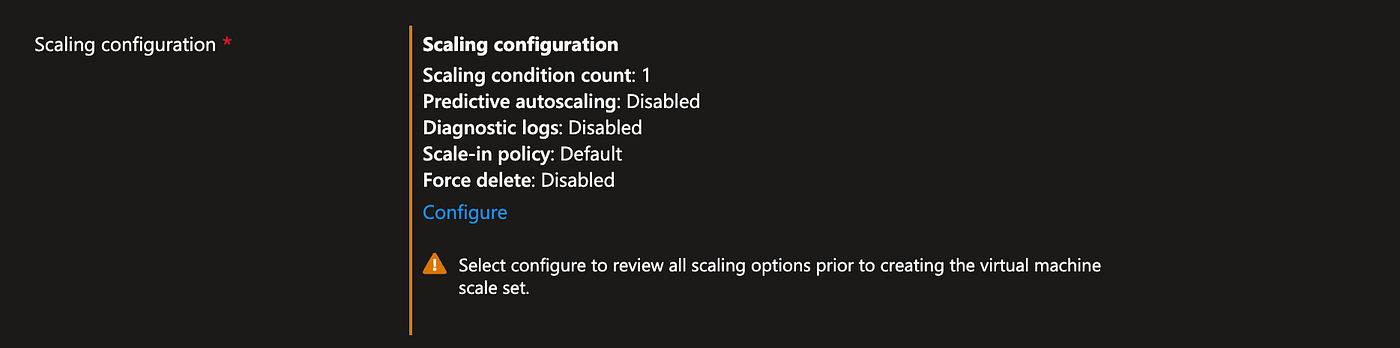 Select Configure