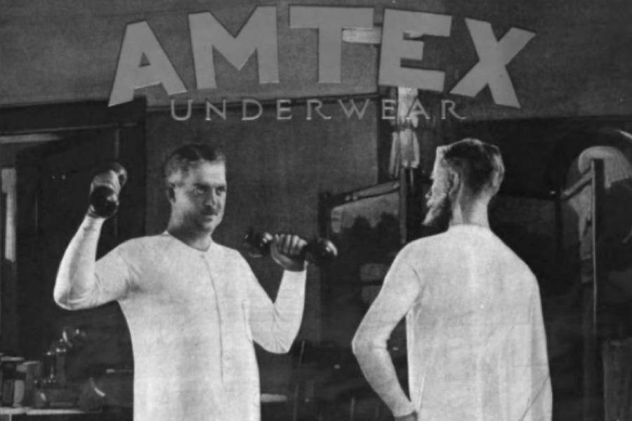1956 B.V.D. Underwear Ad - Garment Must Satisfy on eBid United States