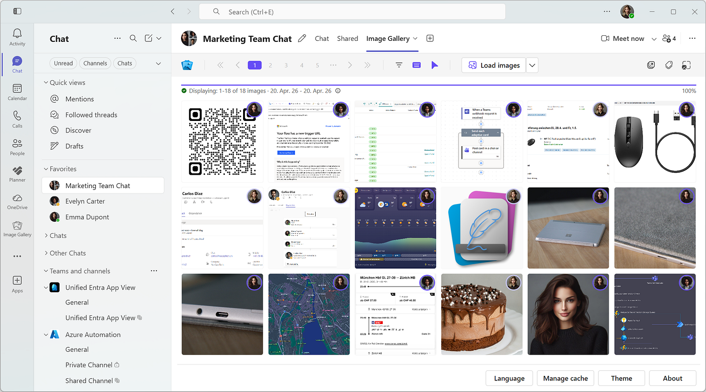 Introducing Image Gallery Tab for Microsoft Teams