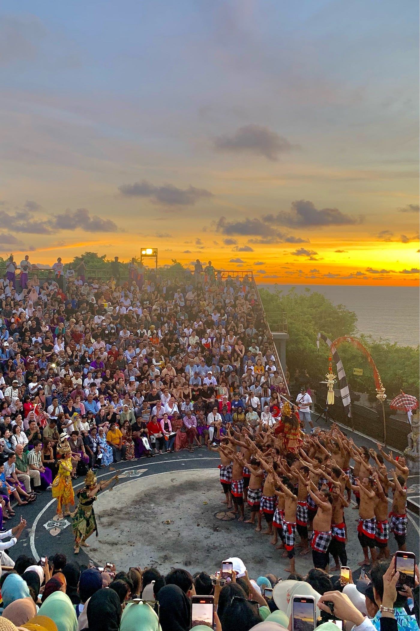 Kecak Dance Performance, captured in Uluwatu, Bali, January 2025