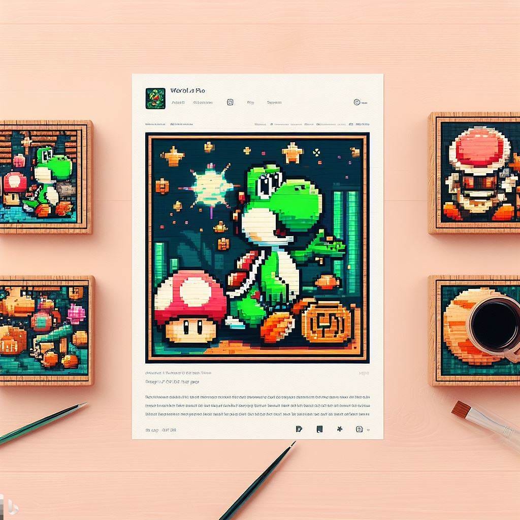 Unveiling the Mesmerizing World of Yoshi Pixel Art: A Gallery