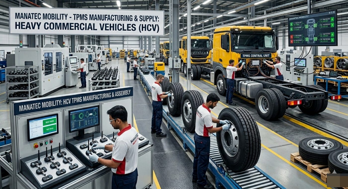 Tyre Pressure Monitoring(TPMS) for Heavy Commercial Vehicle(HCV) Manufacturing and Supplier