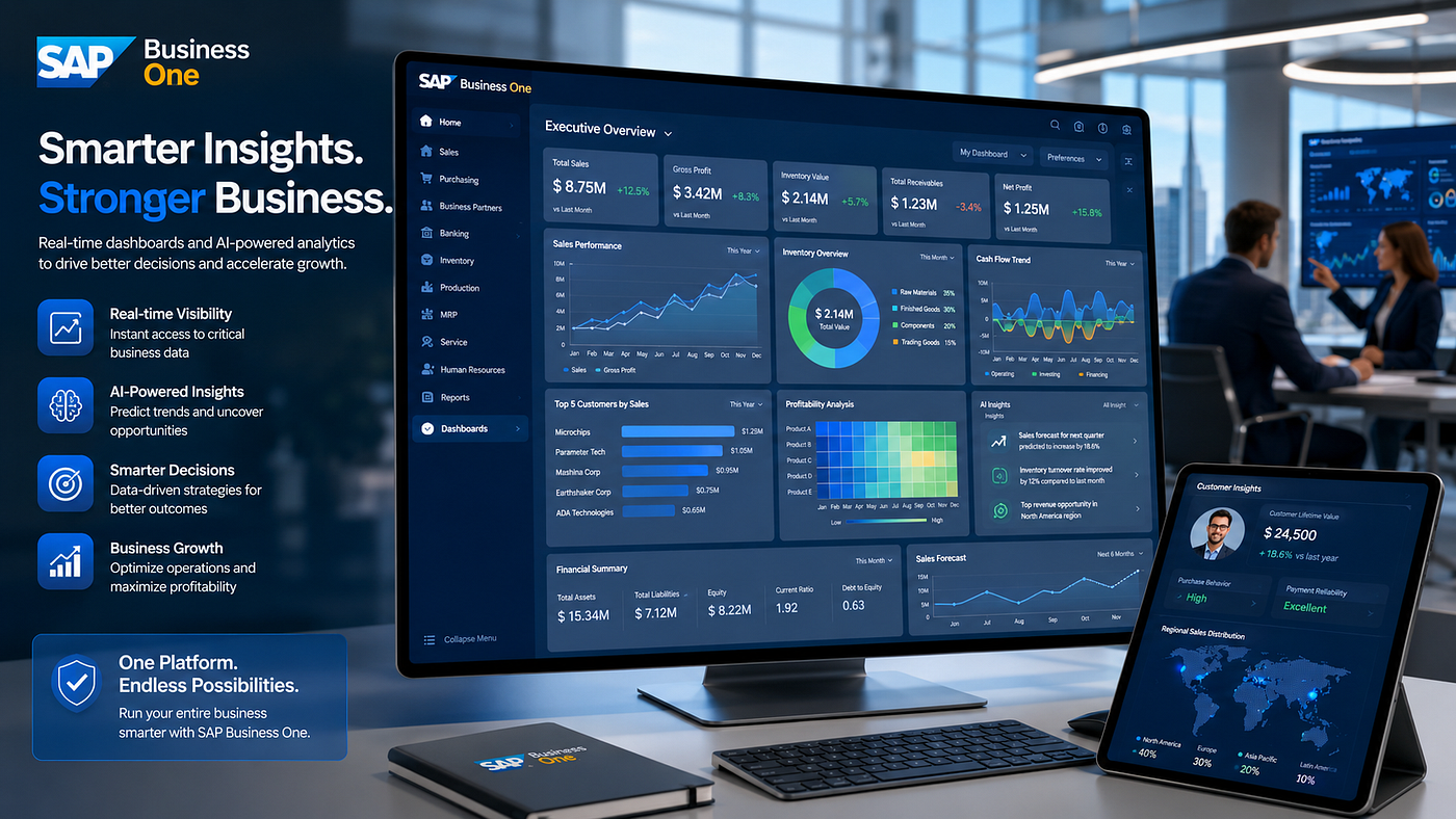 SAP Business One Dashboards for Smarter Business Management