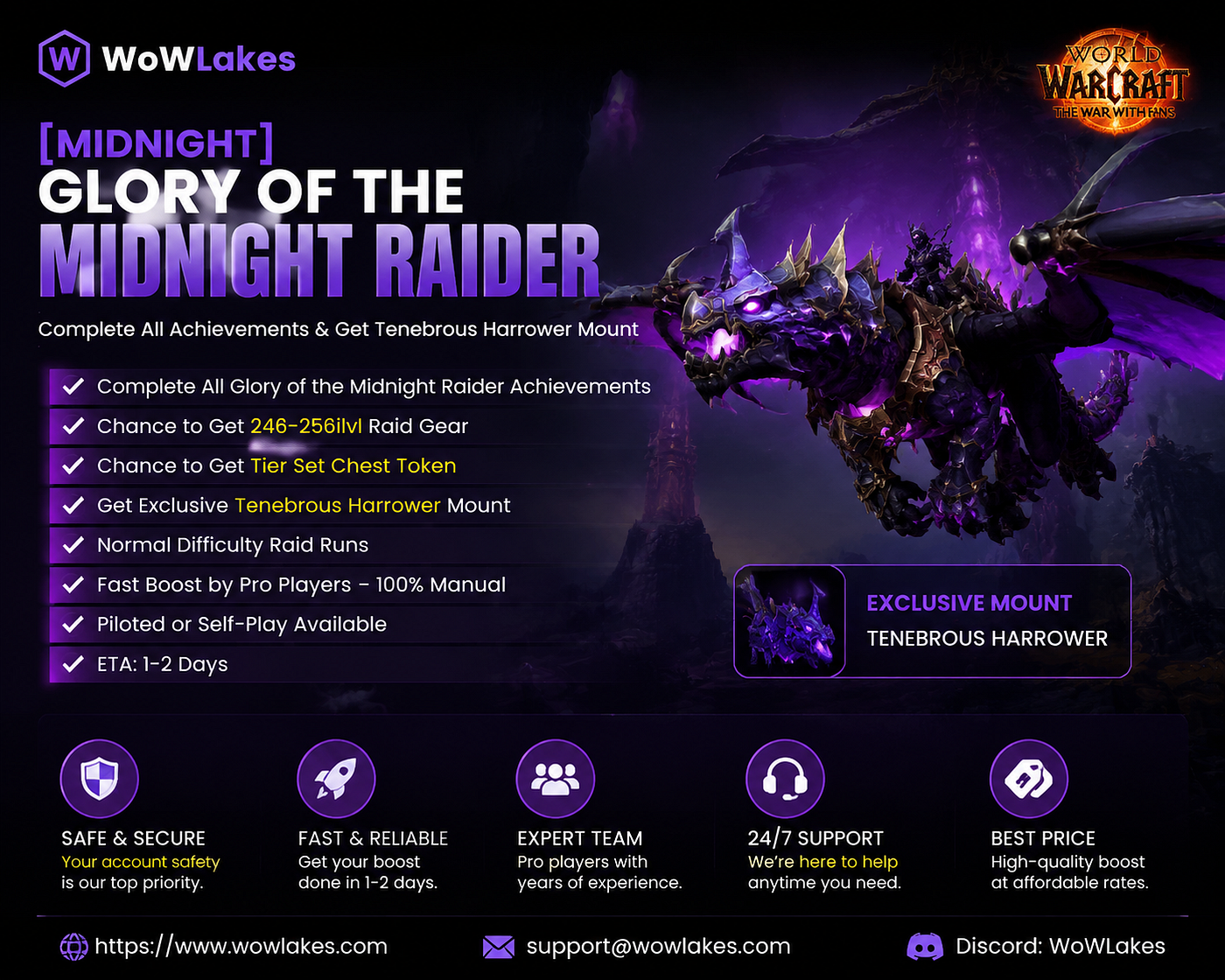 Glory of the Midnight Raider Achievement & Tenebrous Harrower Mount — What You Need to Know