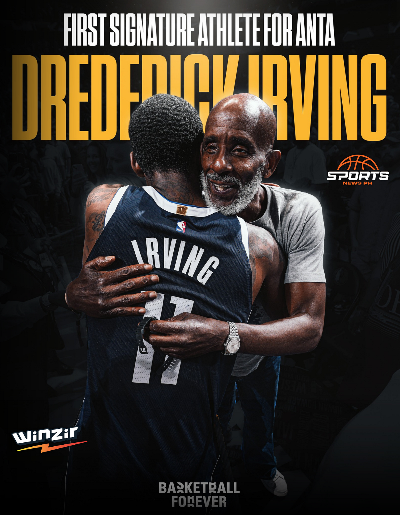 Kyrie Irving Signs Father, Drederick Irving, as First Signature Athlete for ANTA Shoe Line
