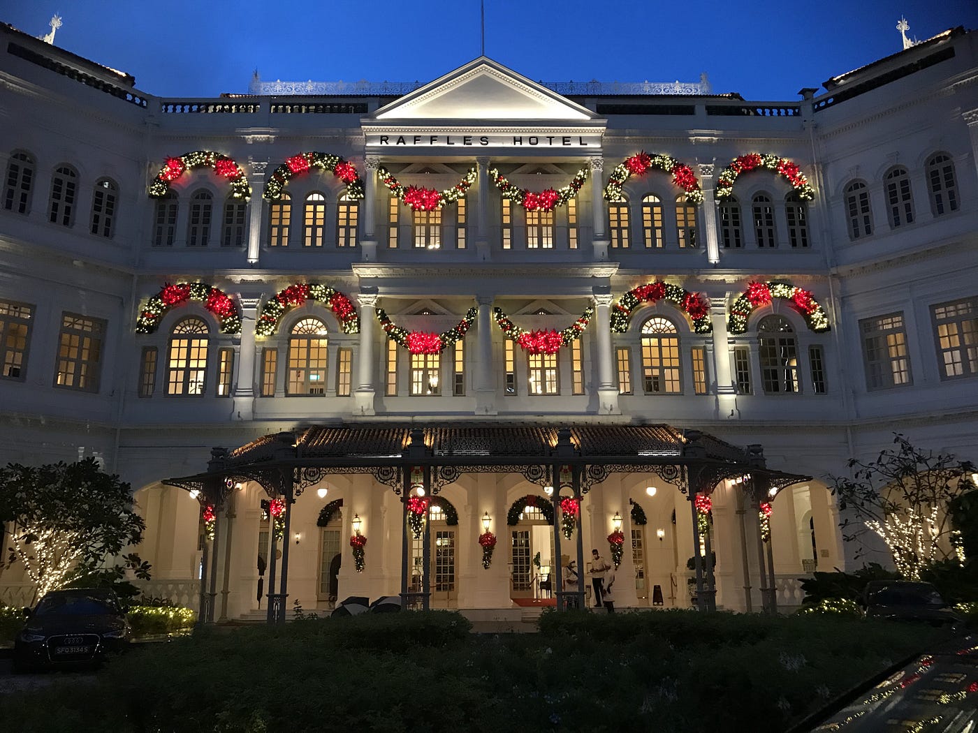Christmas Raffles Hotel