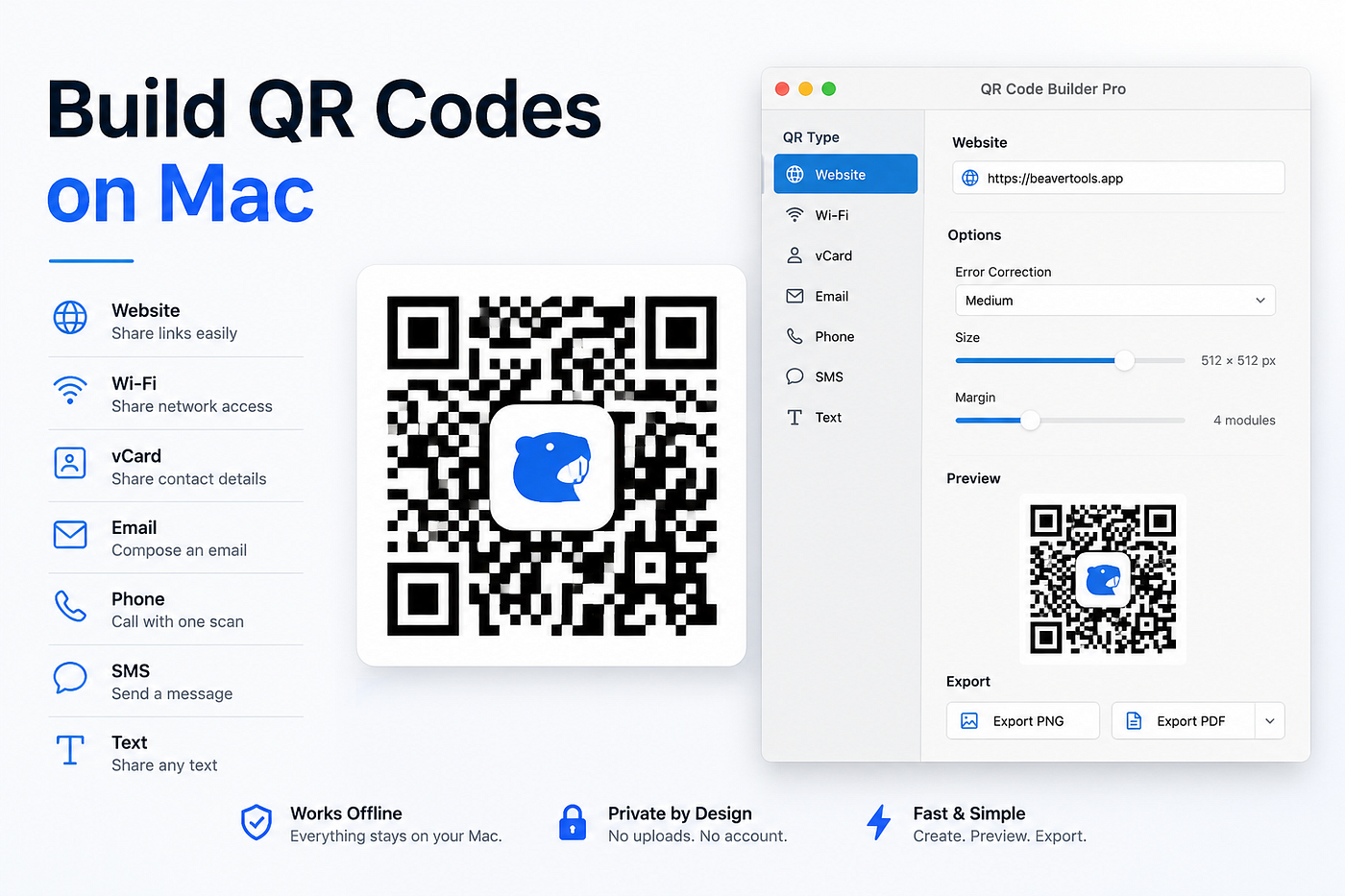 Build QR Codes on Mac