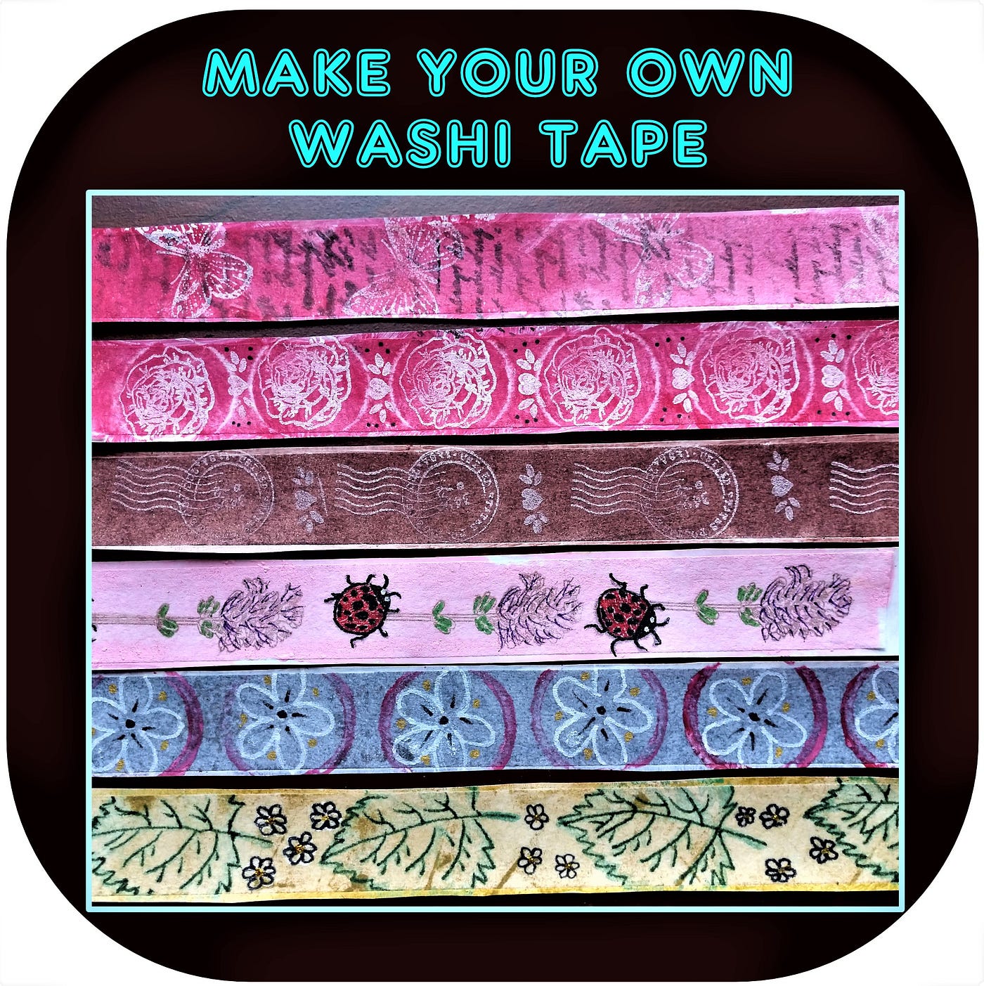 Patterns & Text Washi Tape
