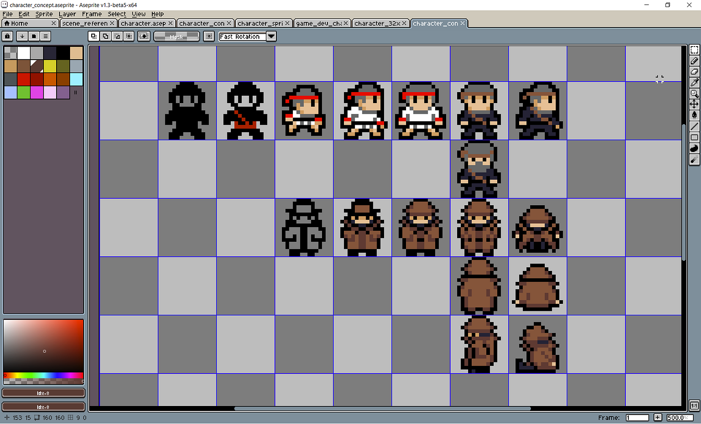 32x32 characters  Pixel art characters, Pixel art tutorial, Pixel art  design