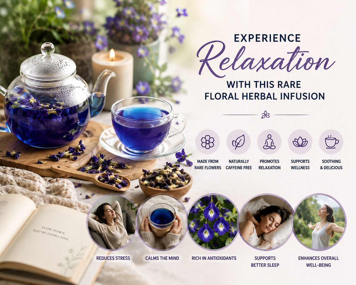 Experience Relaxation with This Rare Floral Herbal Infusion