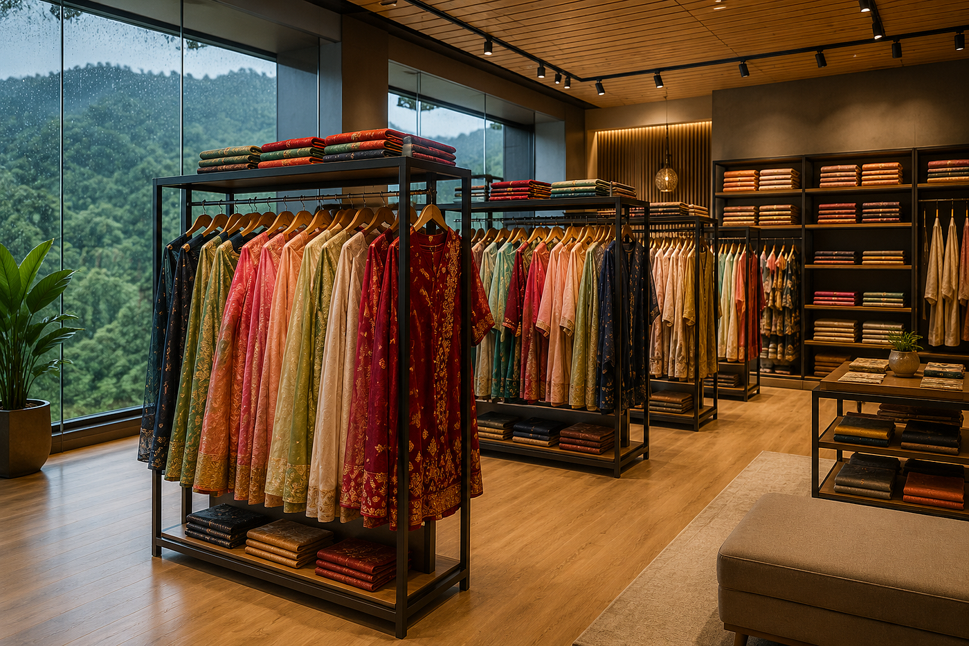 Textile Racks In Wayanad: Stylish Storage Solutions for Modern Fashion Retail