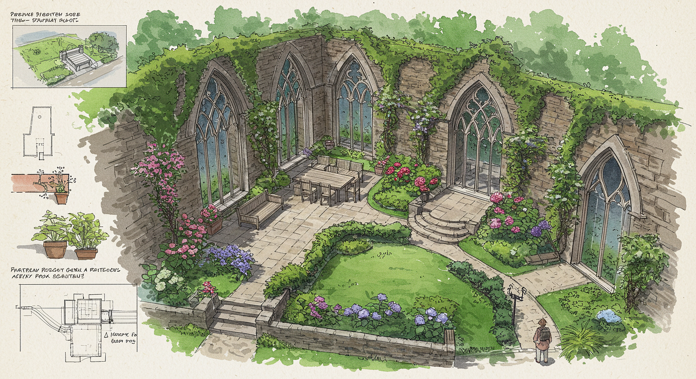 How to Design a Garden Around Tree Buttresses: Patio, Layout & Planting Tips
