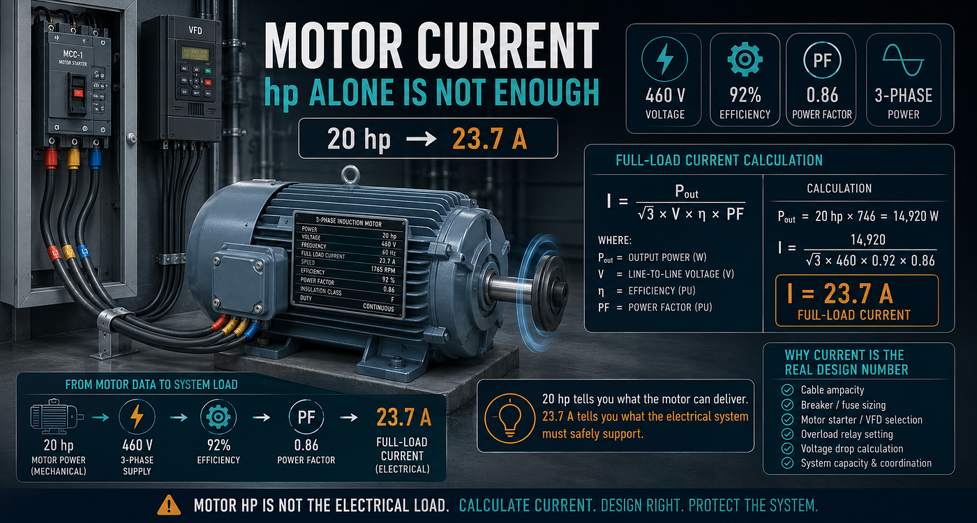 Motor Current: Why Motor hp Alone Is Not Enough to Size Electrical Equipment