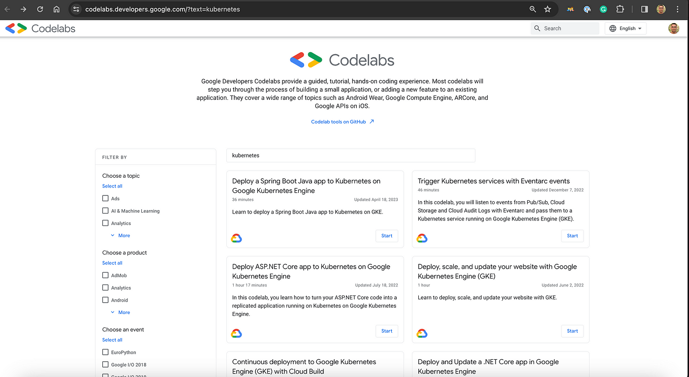 Google codelabs hot sale machine learning