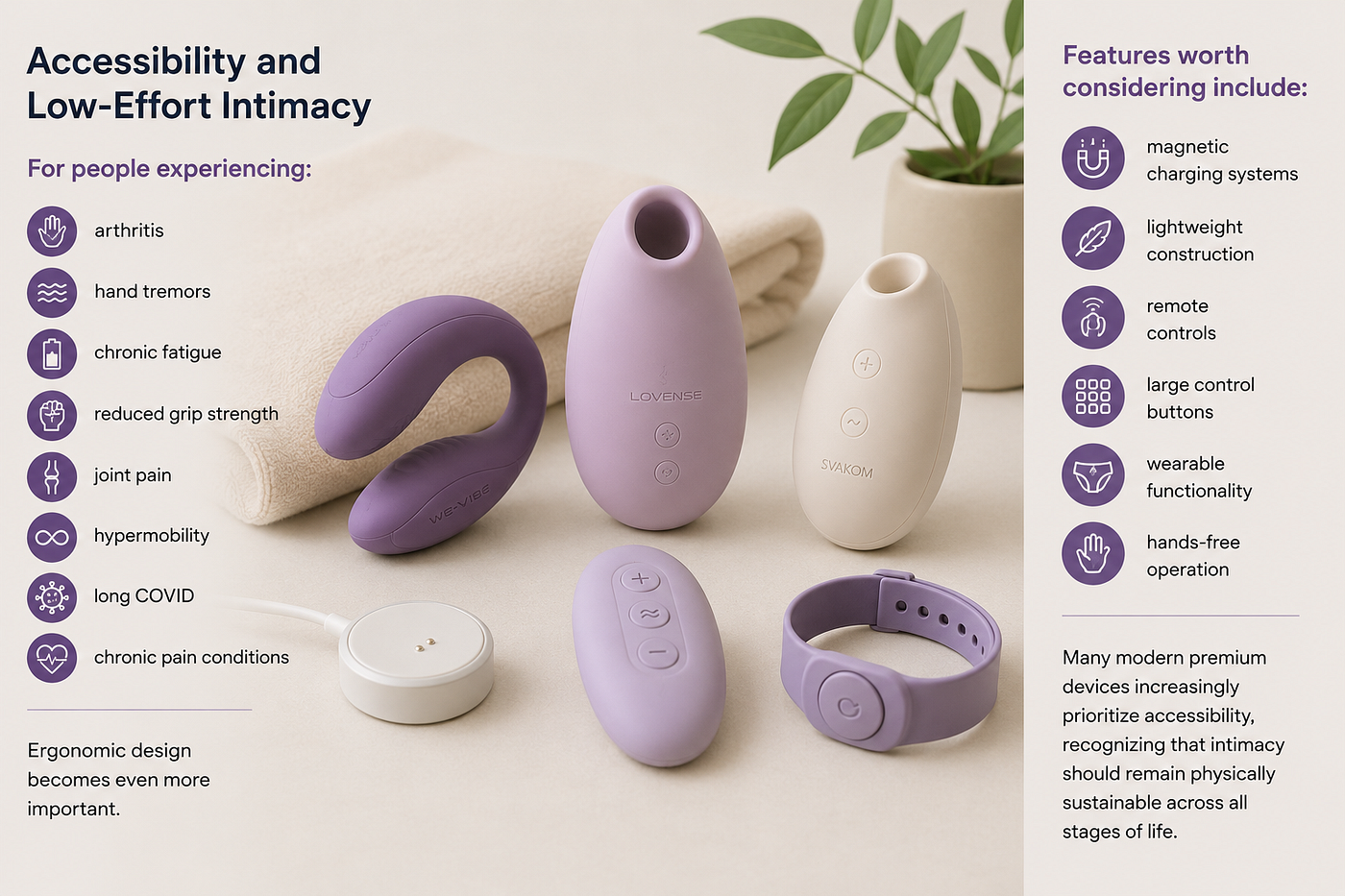 Accessible intimacy options for all users