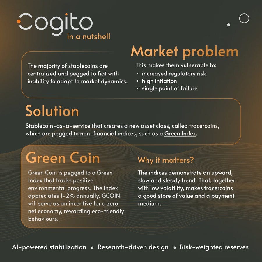 Cogito: Shaping the Future of Stablecoins with AI-Driven Tracercoins | by  Seedify | Medium
