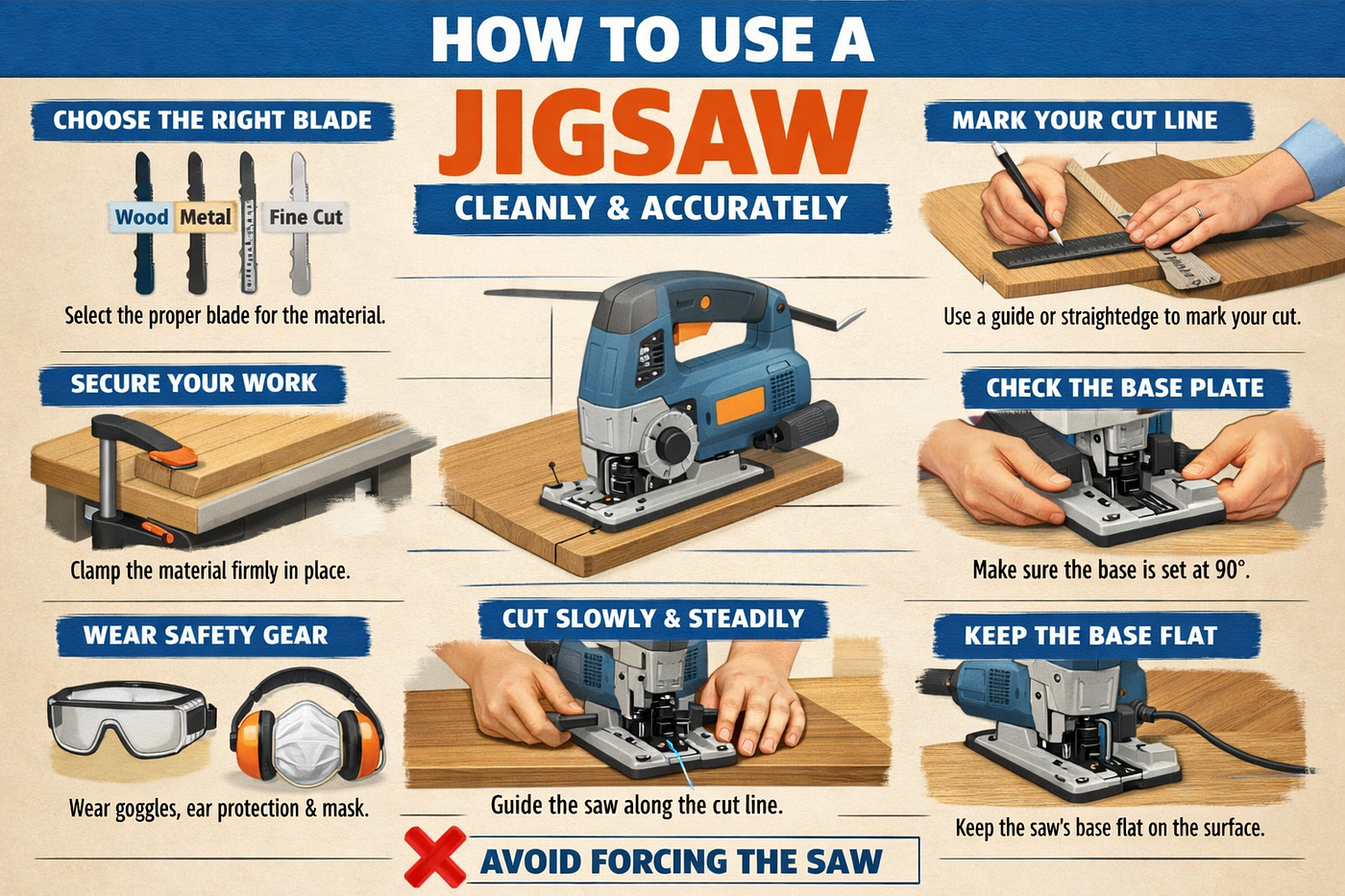 How to Use a Jigsaw Cleanly & Accurately