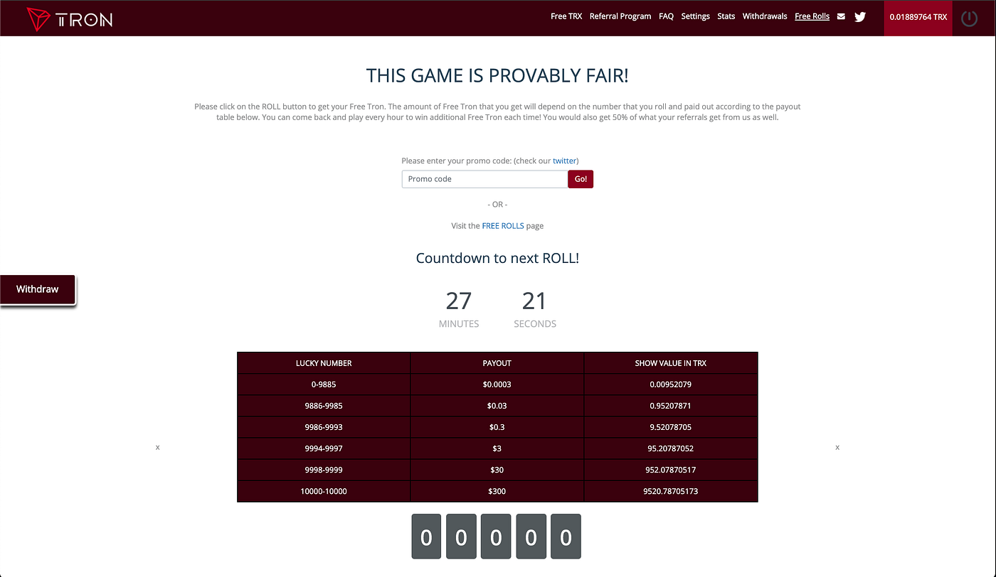 TRON(TRX) Faucet; A Pleasurable Experience in 2020 | by Solovman WAI |  Medium