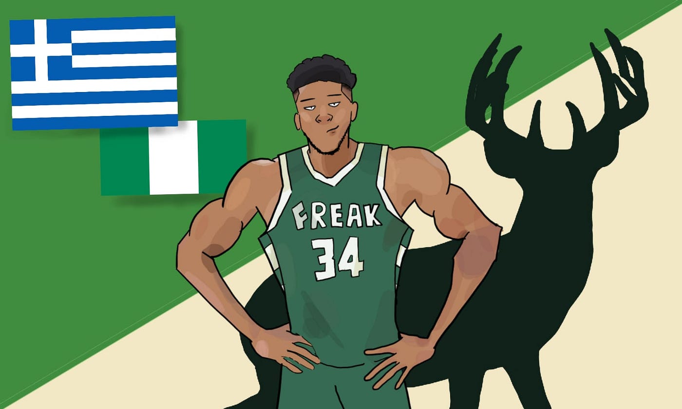 JJ meets NBA superstar Giannis Antetokounmpo (yes this is a real