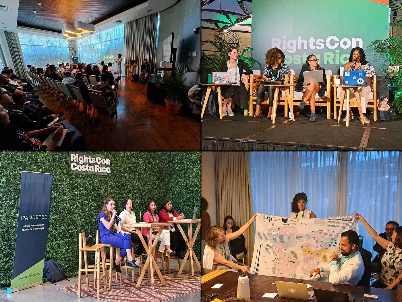 Various talks at RightsCon.