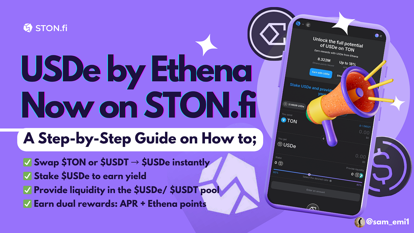 USDe by Ethena Now on STON.fi: