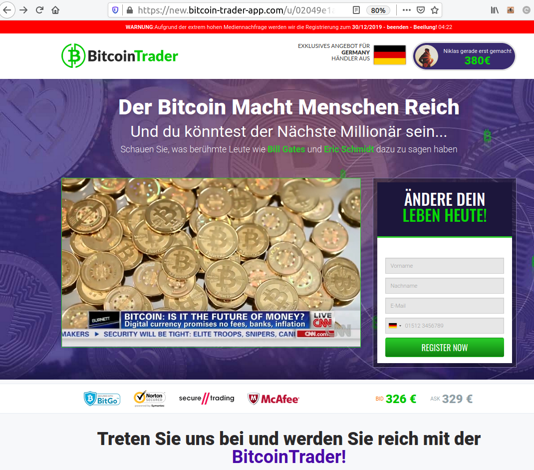 Fake Celebrity-Endorsed Bitcoin Scam Abuses Ad Tech to Net $1M in 1 Day |  by Jerome Dangu | Confiant