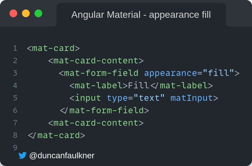 An Introduction to Angular Material Form-Fields | by Duncan Faulkner |  ngconf | Medium