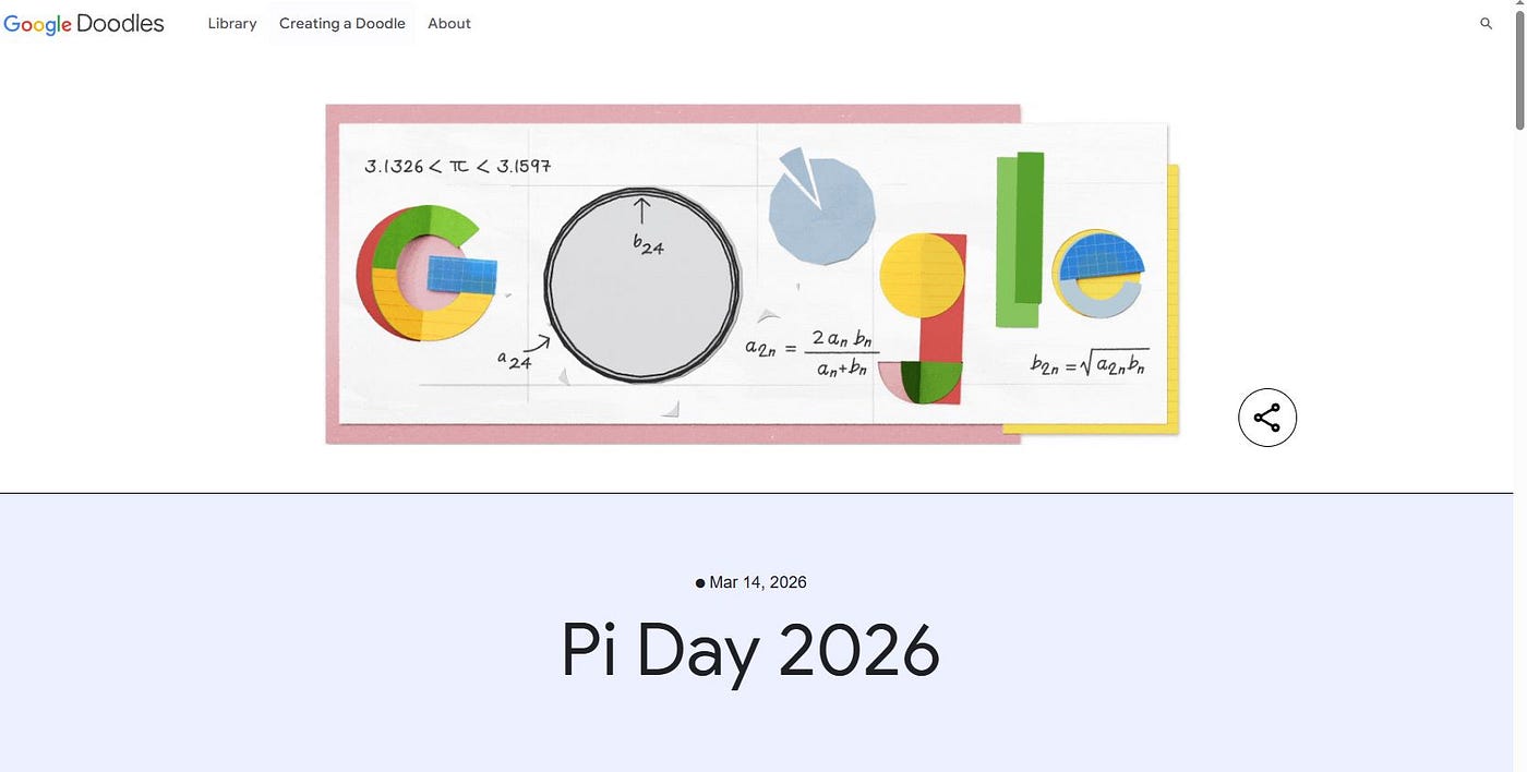 It’s Pi Day: There’s a Google Doodle For It!