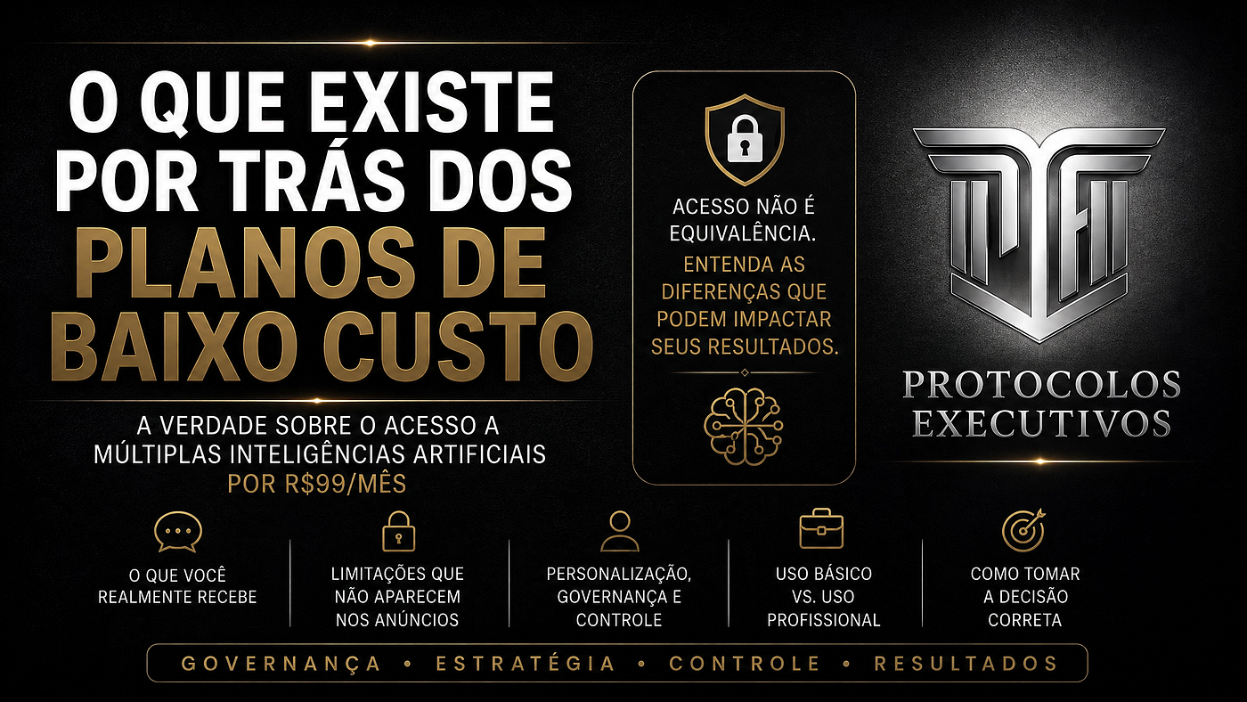 O Que Existe Por Trás dos Planos de IA de Baixo Custo.