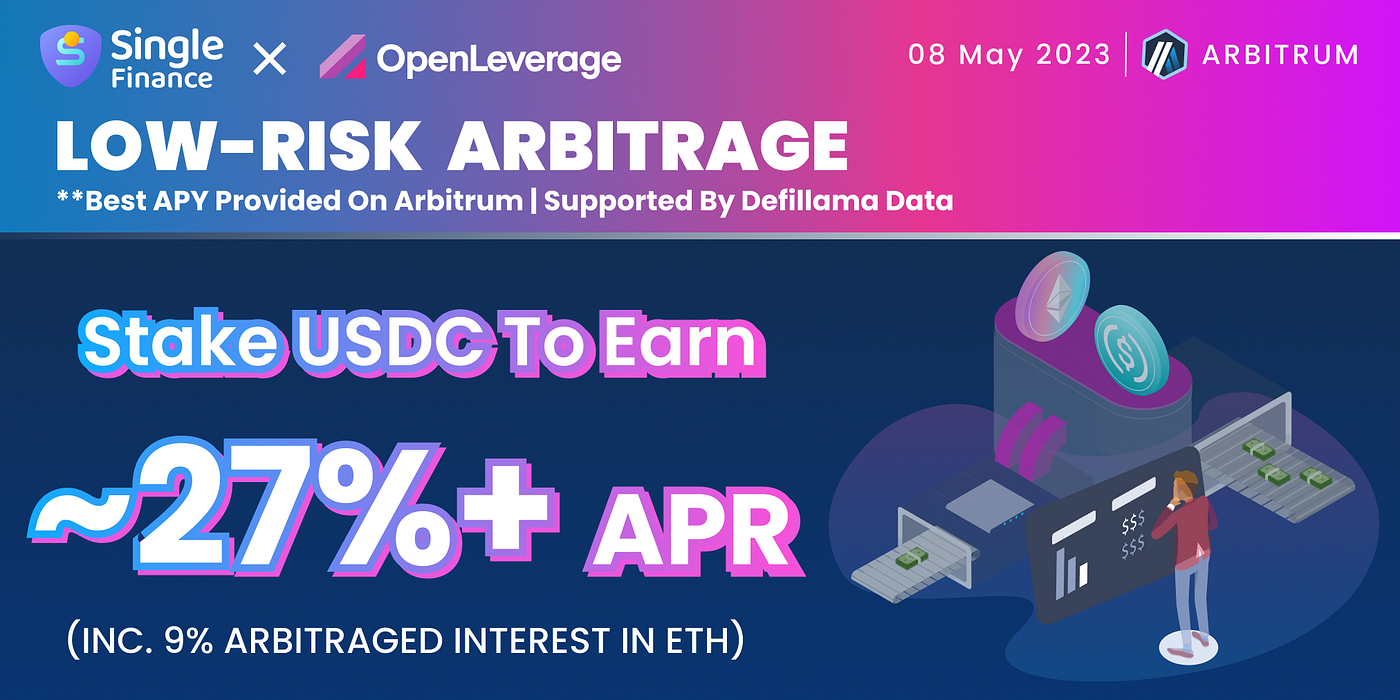 Stake USDC to earn ~27% APR. (inc. 9% arbitraged interest in ETH) | by  Single Farmer | Medium