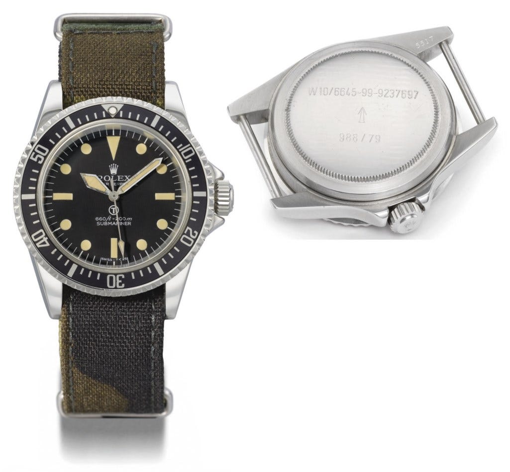 The Story Of Hiroshi Fujiwara's Rolex 5517 'MilSub' Submariner | by Curated  Classics | Medium