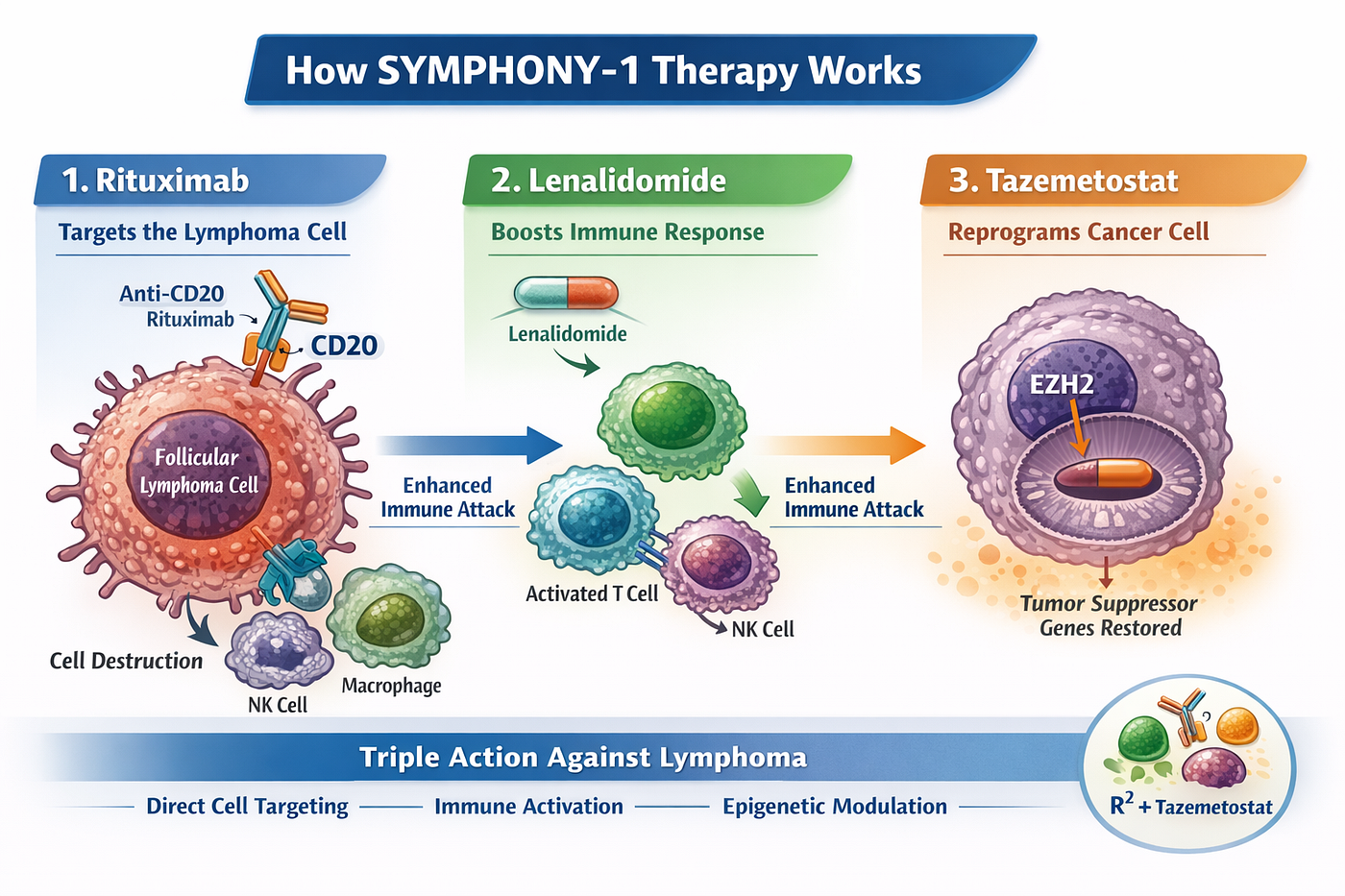 SYMPHONY-1: Can Adding Tazemetostat to R² Improve Outcomes in Relapsed Follicular Lymphoma?