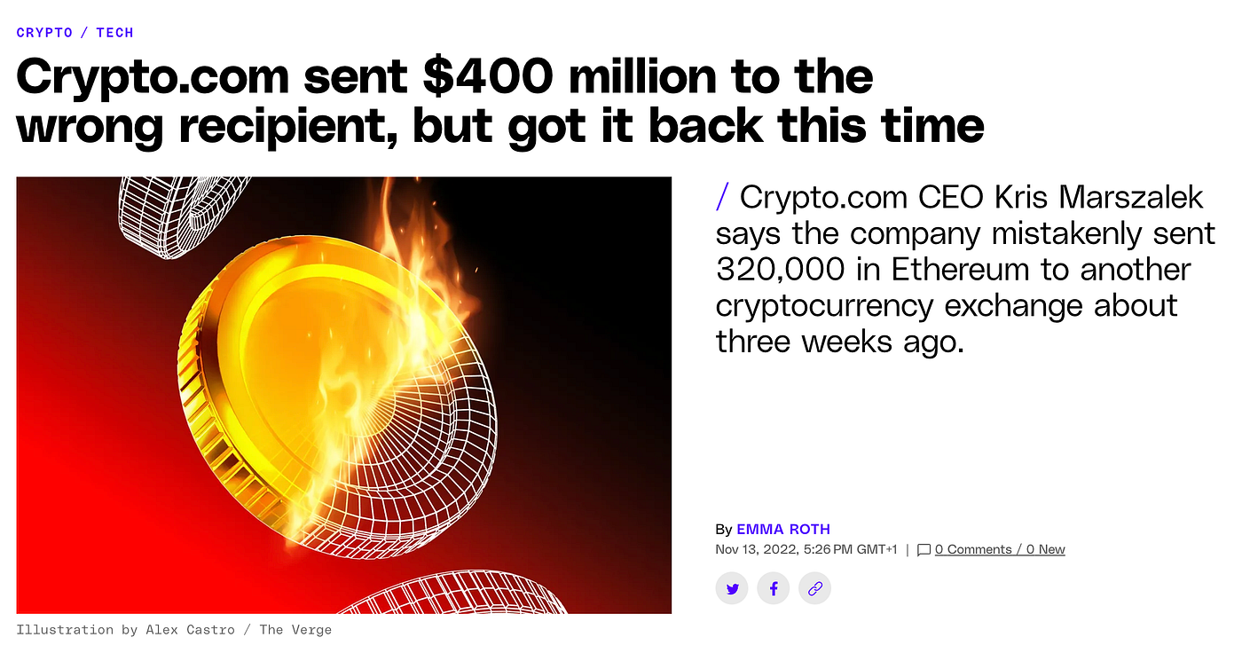 Over $500 million worth of tokens were sent to the wrong address | by  0xUsamaro | StableUnit | Medium