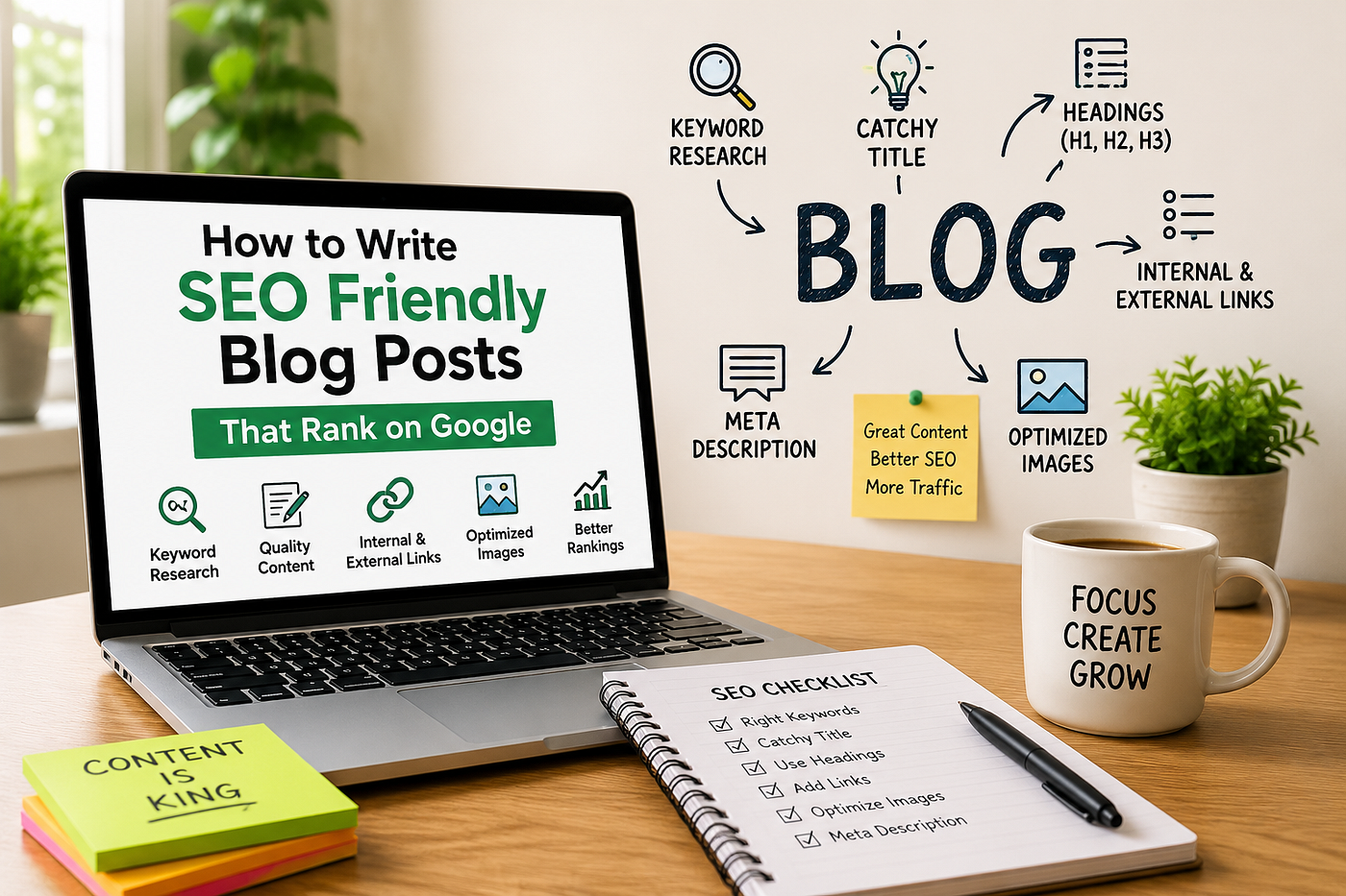 Every great blog starts with one well-optimized post.
