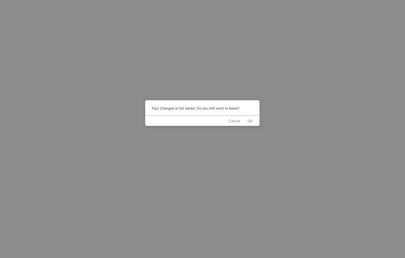 Using v4/v5 Prompt with custom modal component | by Chan |