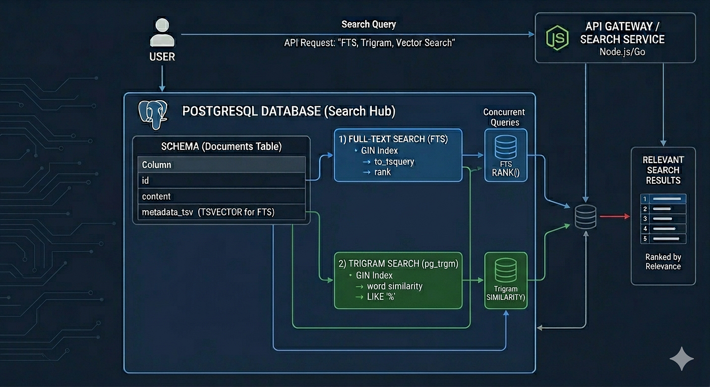 PostgreSQL Can Do That? Building a Production-Ready Search Engine with FTS and Trigram | Part-1