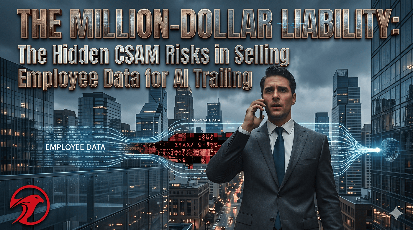 The Million-Dollar Liability: The Hidden CSAM Risks in Selling Employee Data for AI Training