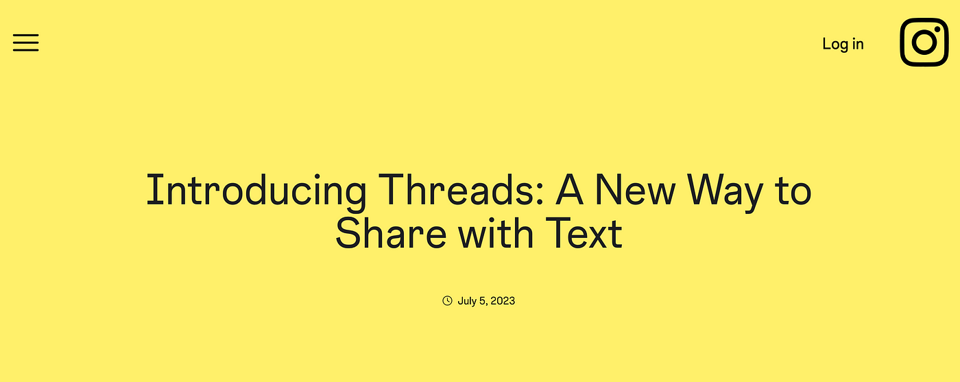 Introducing Threads: A New Way to Share With Text