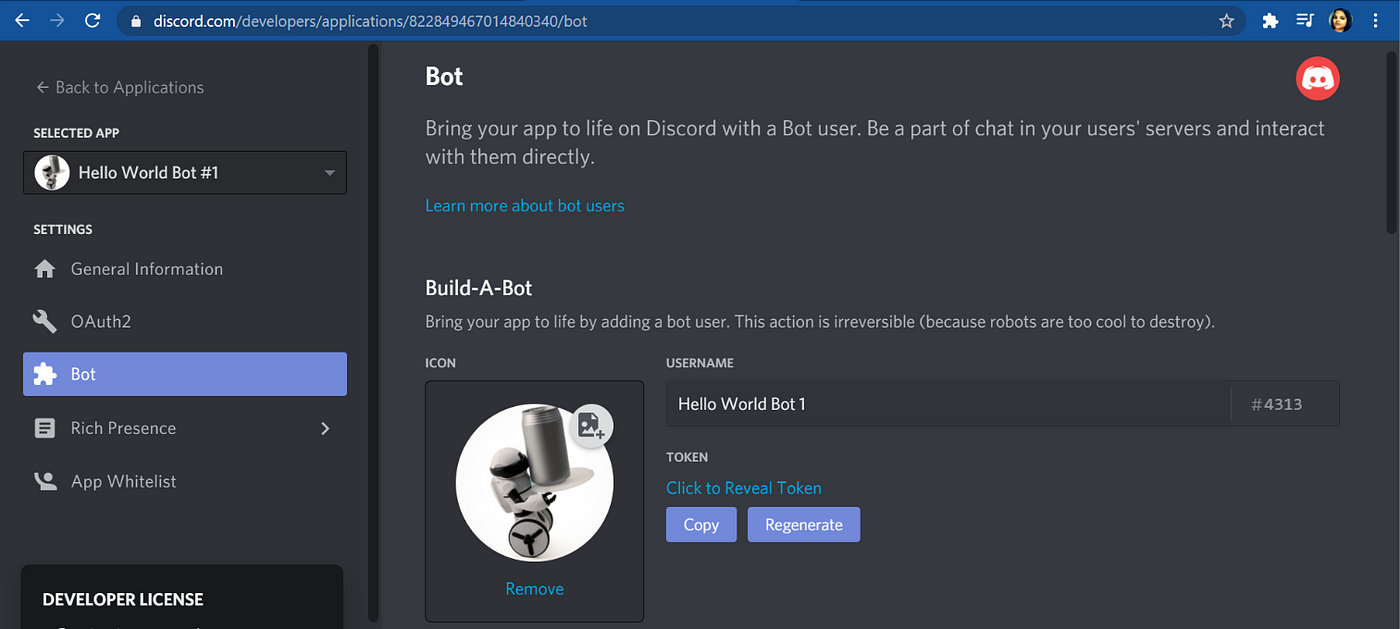 Get your own Discord Bot
