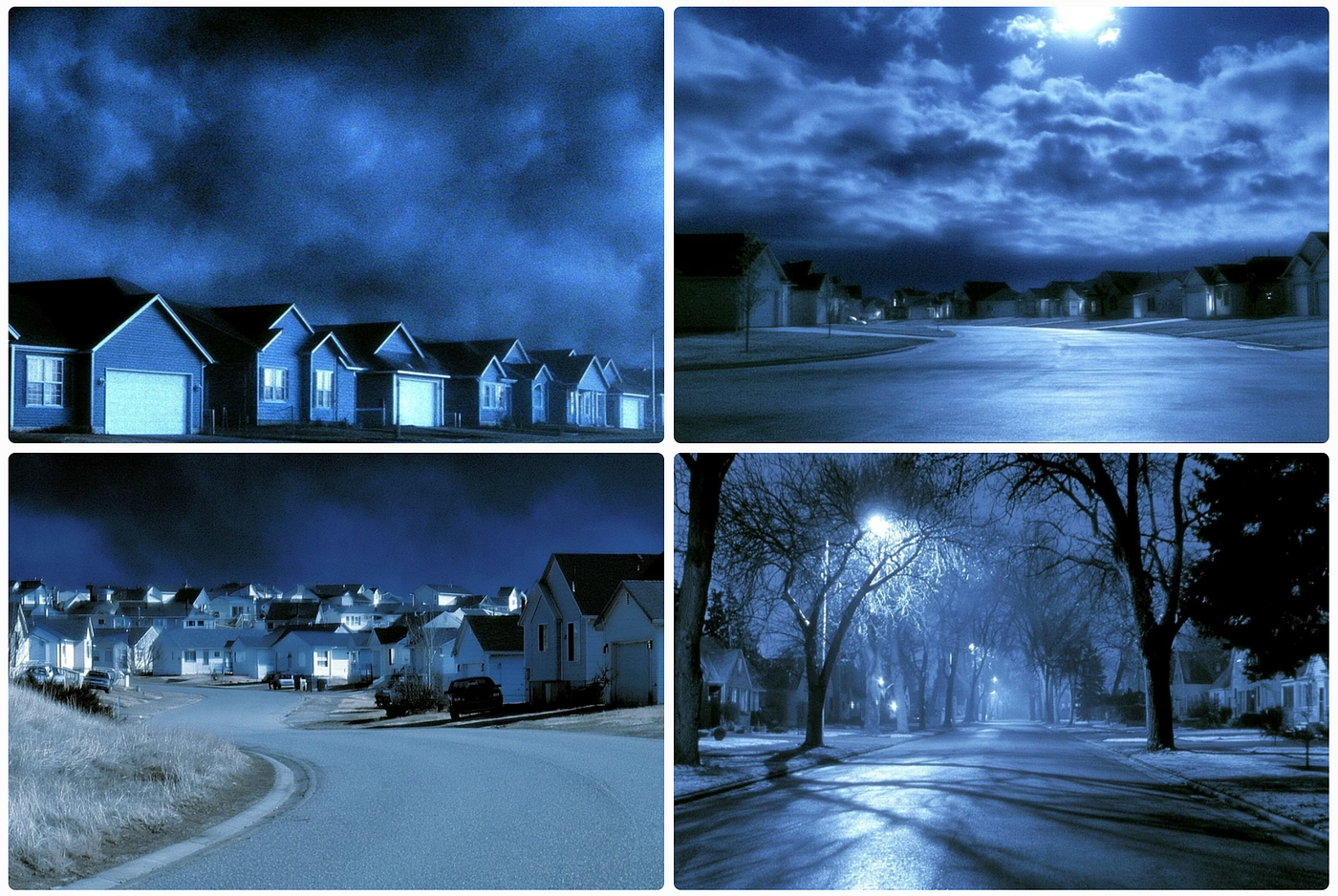 a paranormal image grid made with SREF ID: 444542614 — created by the author in the Midjourney v8.2 preview