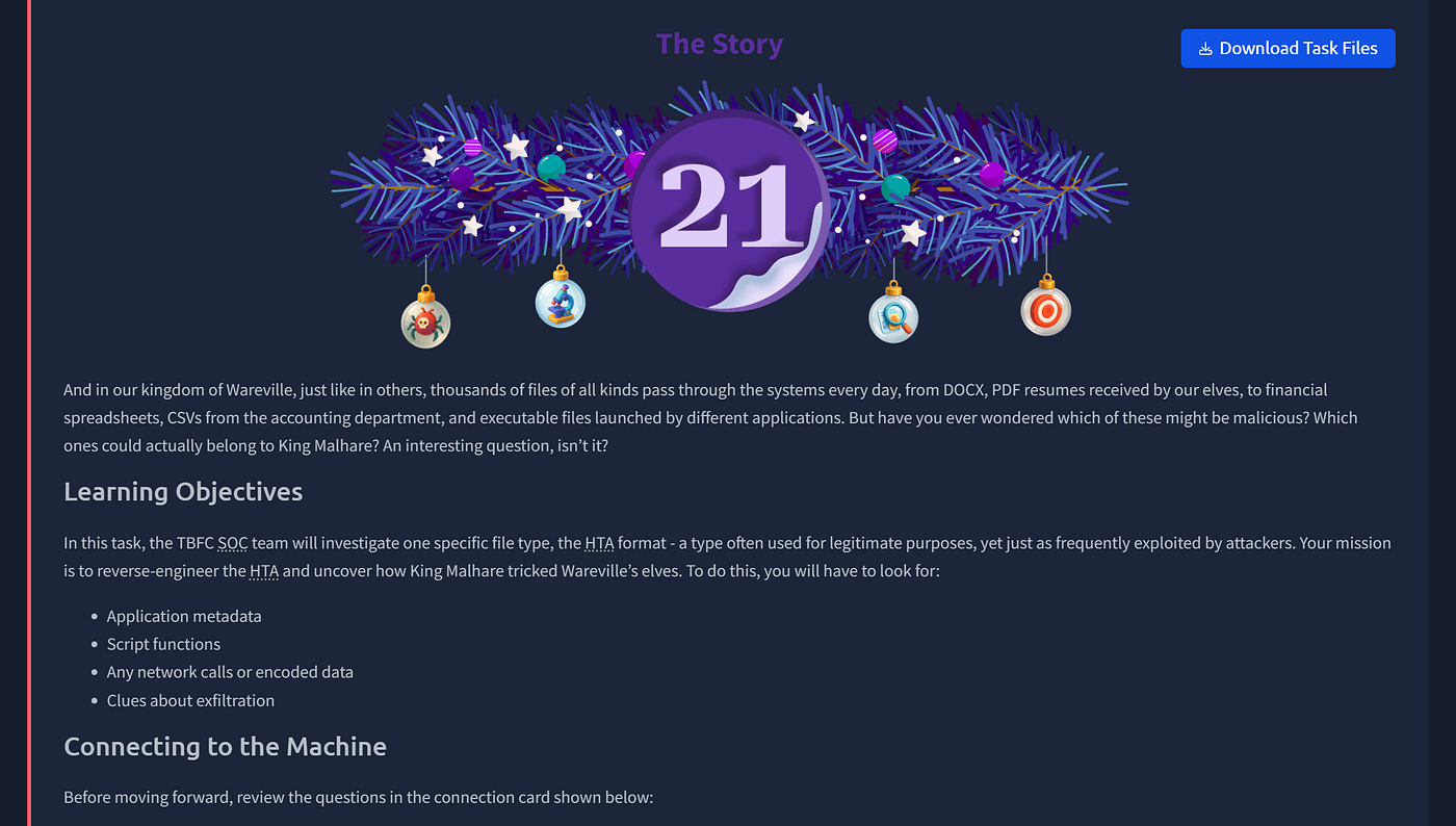 Tryhackme Advent of Cyber 2025: Day 21 - Malware Analysis